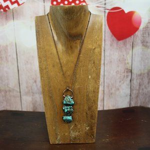 Turquoise Necklace 18inch chain